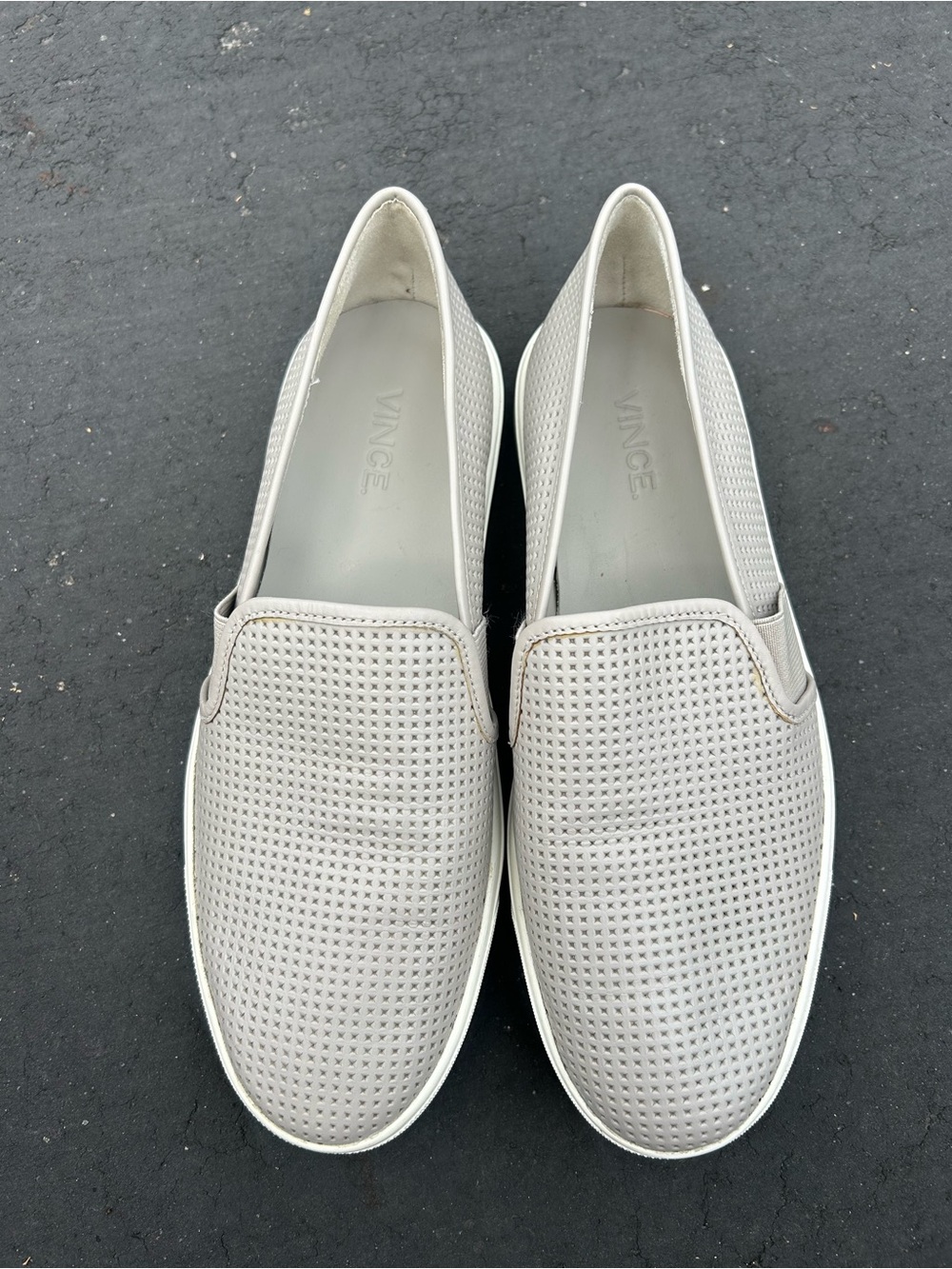 Vince Perforated Slip-On Sneakers